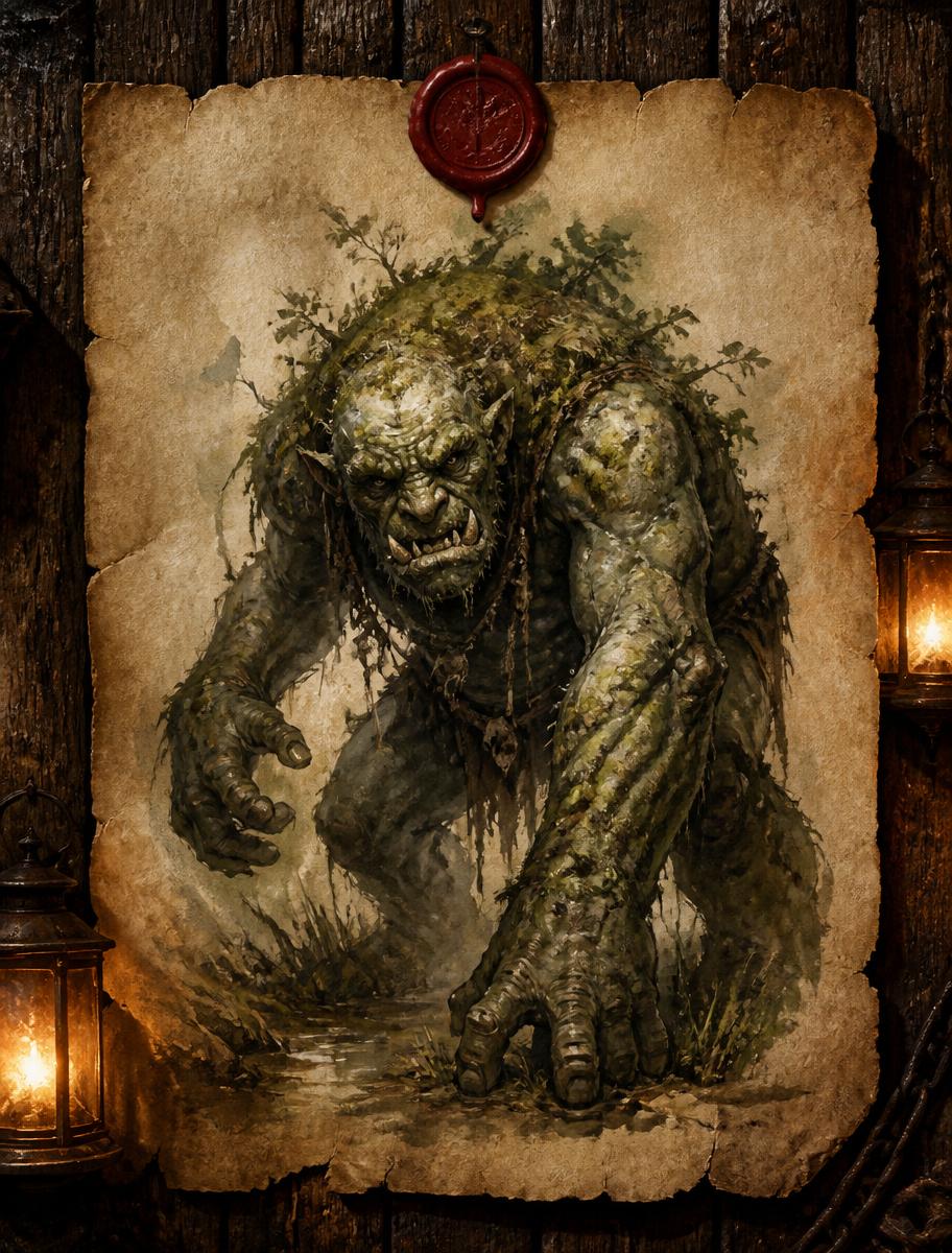 Moss Troll bounty poster