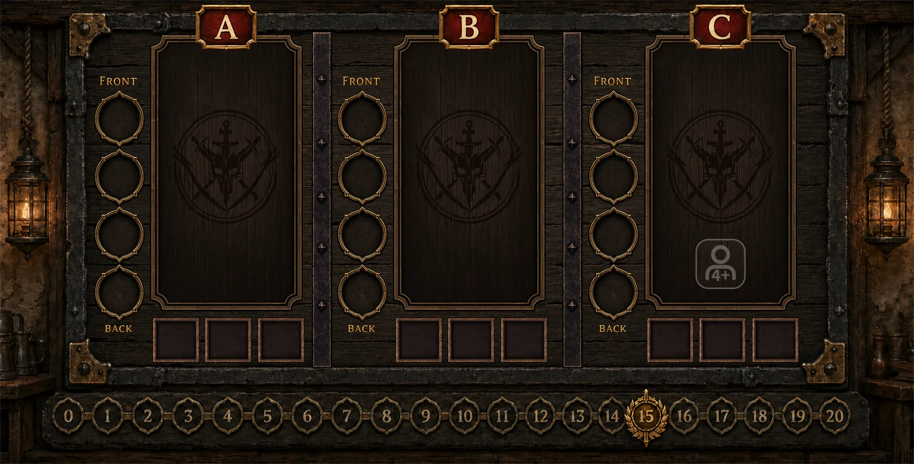 Bounty Board with three active hunts