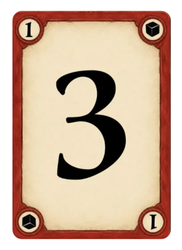 Red Attention 3 card