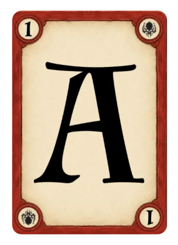 Red Target A card