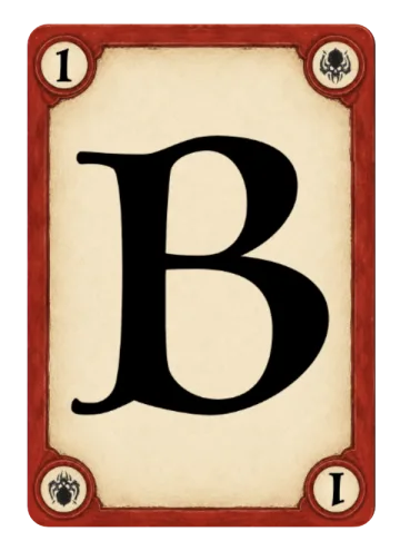 Red Target B card