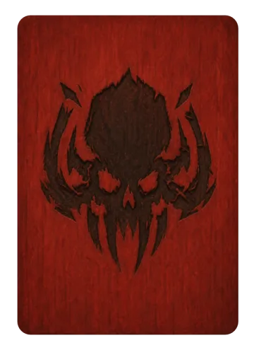 Red Target deck back card