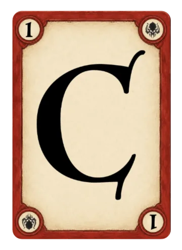 Red Target C card