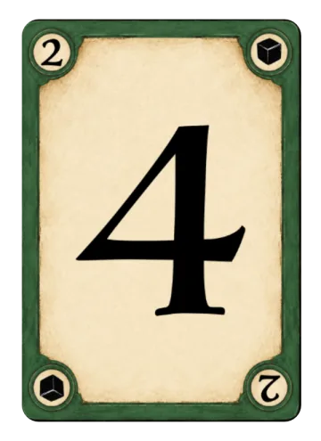 Green Attention 4 card