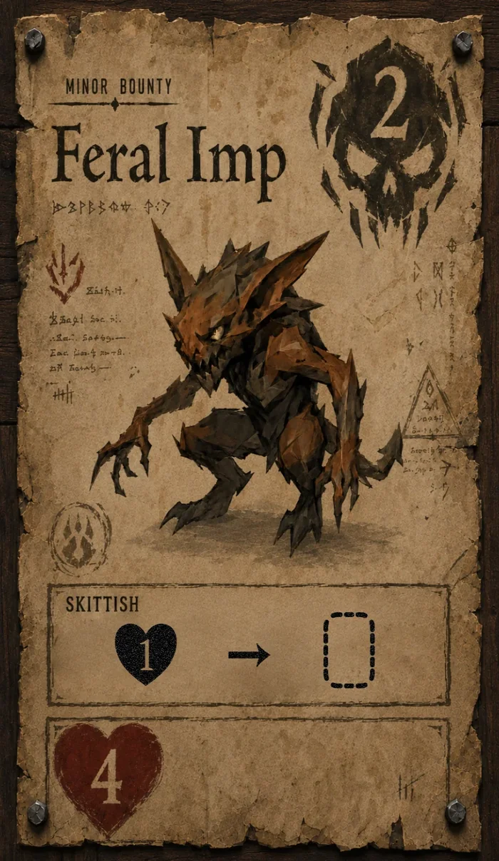 Feral Imp Bounty in slot A