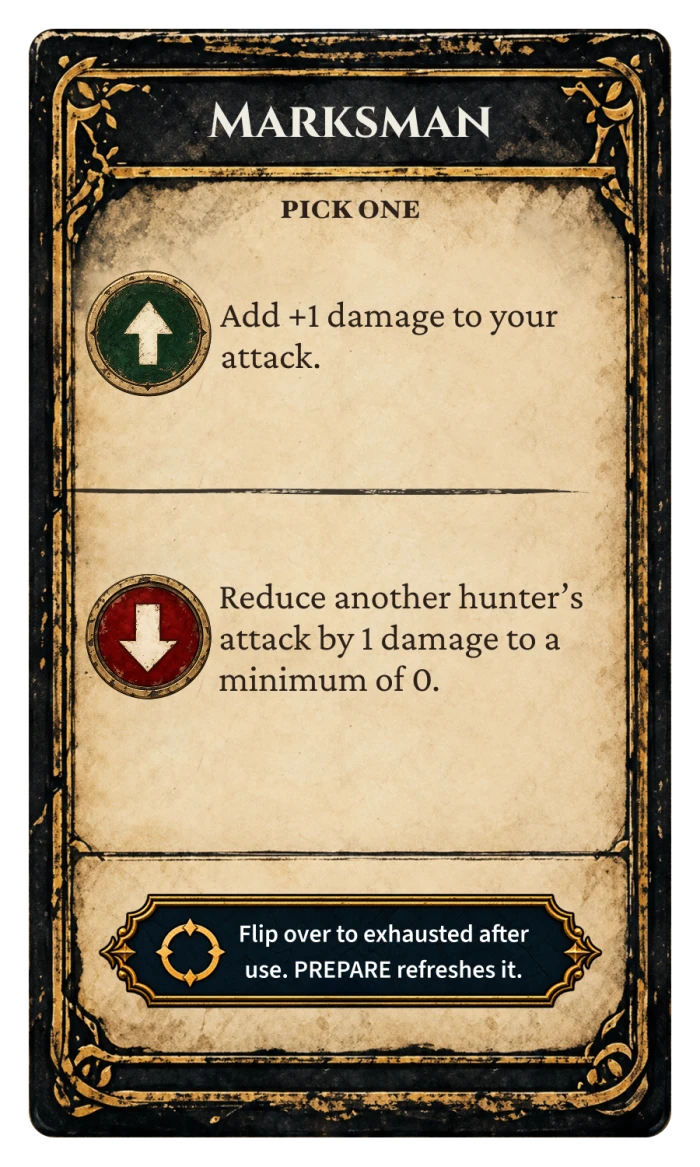 Marksman Special Ability card