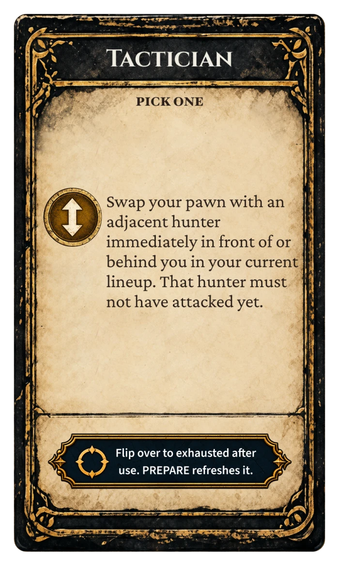 Tactician Special Ability card