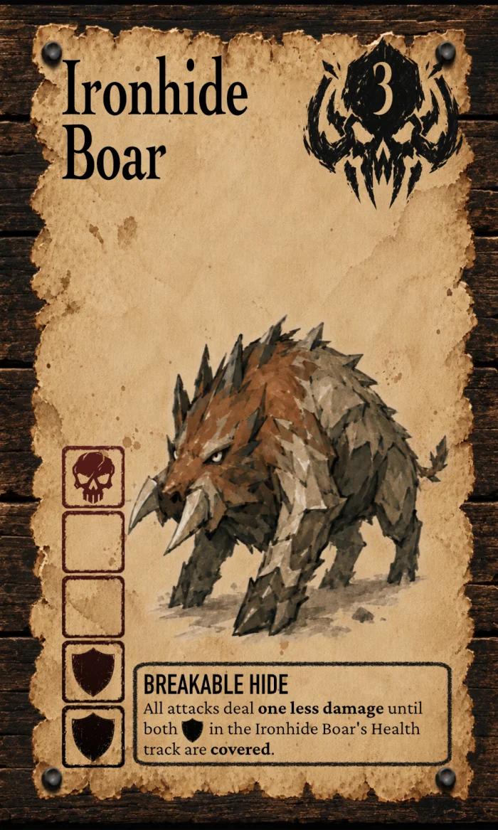 Ironhide Boar Bounty card