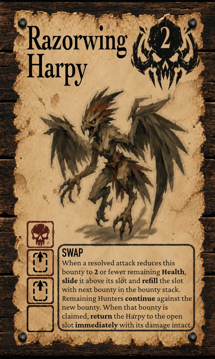 Razorwing Harpy Bounty card